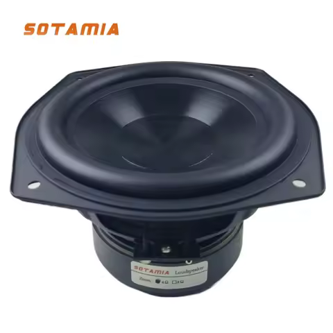 SOTAMIA 1Pcs 100W 6 Inch Subwoofer Speaker 4 Ohm Bass Audio Home Music Hifi Sound Loudspeaker DIY Bl