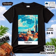 T-SHIRT BY ESTONIA 1 WEAR COUNTRYTAG ASAL ESTONIA COTTON 24S SOUVENIR PREMIUM GIFT