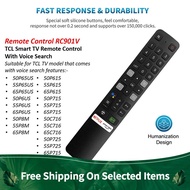 Ready Stock New Original RC901V FMR6 Replacement Voice Remote Control for TCL Smart TV 4K LED Android Smart TV Voice Remote Control w/ Netflix