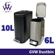 GVW Tong Sampah Dapur Bertutup Stainless Steel
