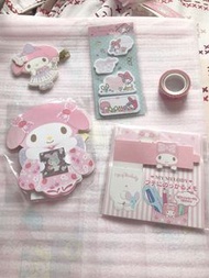 04-19年My melody 夾 memo紙 膠紙 信封