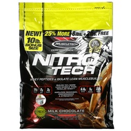 MuscleTech, Nitro Tech, Whey Peptides & Isolate Lean Musclebuilder, Milk Chocolate, 10 lbs (4.54 kg)
