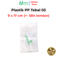 Plastik PP Lebar 9 Tebal 03 9x15 9x17 9x18 Kantong Plastik Bening Transparan