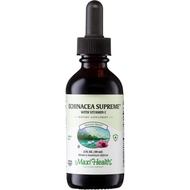 Maxi Health - Echinacea Supreme Liquid Extract with Vitamin C - Immune Support Supplement Drops - 10