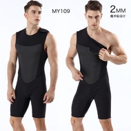 Men 2MM Sleeveless One-Piece Vest Neoprene Diving Wetsuit Surfing Swimsuit Warm Wetsuits Vest Should