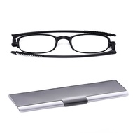 Ultra Light 360 Degree Rotation Folding Reading Glasses Men Women Full-rim Frame Foldable Presbyopic