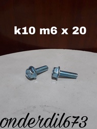 flange bolt kunci 10 m6 x 20 (2pcs)