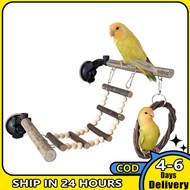 In Stock Bird Cage Ladder Nature Wood Bird Cage Perch Stand Bird Cage Perch Accessories Rest Holder Standing Rack For