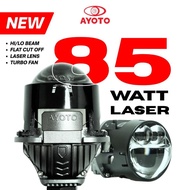 AYOTO BILED PROJECTOR SIZE 2.5 INCH FLAT CUT OFF 55W, 65W, 75W, 85W HI/LO CAR AND MOTORCYCLE Motorcy