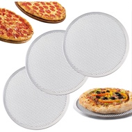 RHBLME 3 Pack Aluminium Alloy Pizza Baking Screen, Skrin Pembakar Pizza 12 Inci Gred Restoran untuk 