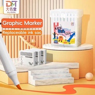 Big Ability Soft Tip Brush Fine Liner Markers Pen Oily Marker pens for Drawing ing Art Supplie 24/36