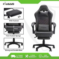 MUSSO 280Fg Shark Series Footrest Ergonomic Computer PU Leather XL Gaming Adjustable Swivel Office