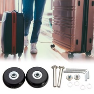 4pcs Luggage Case Wheel Rubber Travelite Suitcase Wheels Replacement Wheels for Luggage Suitcase Trolley Hard Shell YWXK-MY