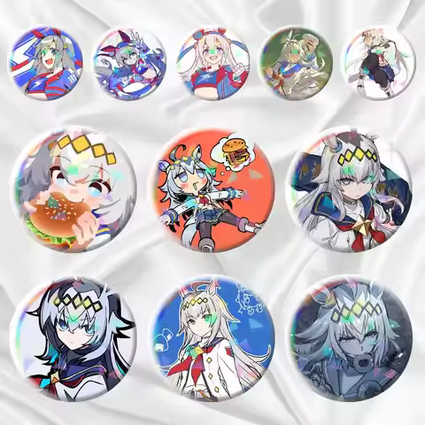 Oguri Cap Tamamo Cross Umamusume Pretty Derby 75mm 44mm 25mm Brooch Backpack Hat Pins Accessories To