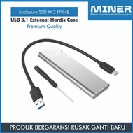 Best Seller - MINER Enclosure SSD M.2 NVME USB 3.1 External Hardisk