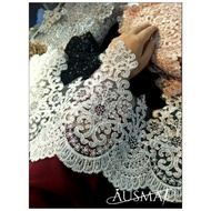 BORDER LACE TINGGI / SEQUIN BORDER LACE / BORDER LACE PENGANTIN (METER)