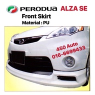 PERODUA ALZA SE 2010-2013 FRONT BUMPER SKIRT LIP / REAR SKIRT / SIDE SKIRT / (Material : PU) DEPAN /