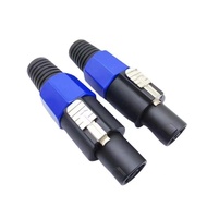 Om Plug Long Tail Audio Four-Core Plug Speaker Plug NL4FC Audio Cable Connector Power Amplifier Om C