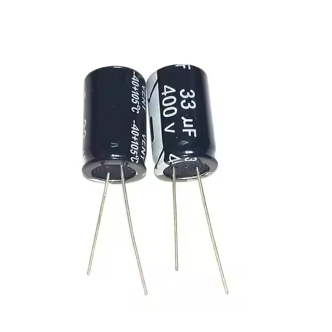 5pcs 400V 33uF 400Volt 33MFD Aluminum Electrolytic Capacitor 13*20mm Radial 33mf400v 33uf400v 400v33