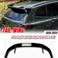 For BMW X3 iX3 X3M G01 G08 F97 2018-2024 Gloss Black ABS M/MP Stely Rear Roof Spoiler Wing Aerodynam