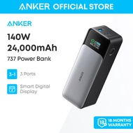 Anker 737 Power Bank, 24,000mAh 3-Port Portable Charger with 140W Output Smart Digital Display A1289
