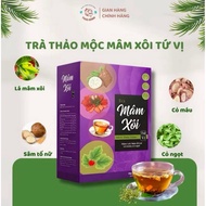 Trà mâm xôi ( 30 gói ) tea herbal , Raspberry tea supports hormonal balance and helps regulate menst