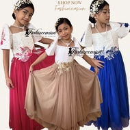 Filipiniana Kids Dress with Tulle and Lace Design (Buwan ng Wika Costume)