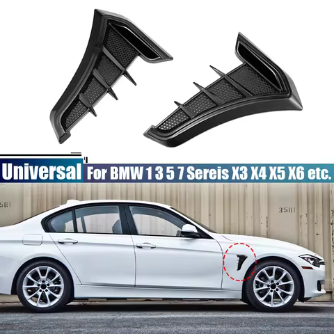 Car Fender Side Vents Air Flow Intake Hole Grille Sticker Cover For BMW E90 F30 G20 E46 E81 F10 F20 