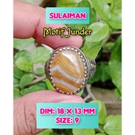 Agate ring, old school ring, sacred.73