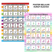 (A3 SIZE) POSTER BELAJAR HURUF HIJAIYAH ALIF BA TA
