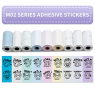 Phomemo Printer Sticker Self-Adhesive M02 Series Printer Paper Sticker Paper Roll Thermal Label for