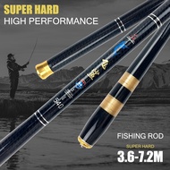 SIECHI 3.6M4.5M5.4M6.3M7.2M Telescopic Fishing Rods Hand Pole Freshwater Carp Stream rod flysheet po