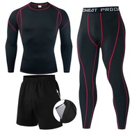 Men Boxing Fitness Sportswear Athletic Physical Training Clothes Sports Suits Workout Jogging Rashguard Men's Kit Jerseys+Pants