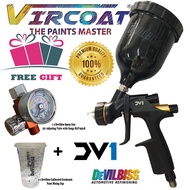 DeVilbiss Clearcoat Gravity Spray Gun DV1 with DV1-C1 PLUS Air Cap