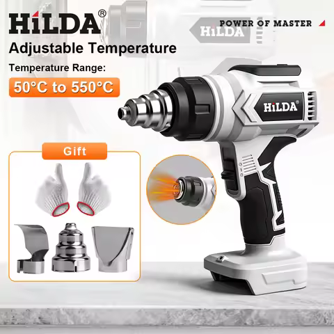 HILDA Hot Air Gun Adjustable Temperature and Non-adjustable Temperature Handheld Heat Guns For 21V M