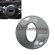 真碳纖維銀色方向盤喇叭裝飾蓋 覆蓋式黏貼 適用於13-20 BRZ 