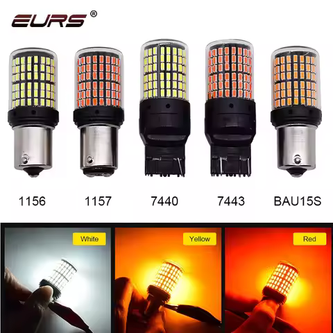 1pcs 3014 144smd Canbus S25 1156 P21W BA15S LED BAY15D BAU15S PY21W T20 LED 7440 7443 W21W 1157 led 