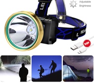 Outdoor Headlight 20H Camping Lighting T6 Rechargeable Emergency Lights IPX4 Waterproof Head Lamp Fl