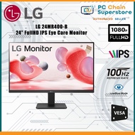 LG 24MR400-B Eye Care Borderless Monitor - 24" Full HD IPS / 100Hz / Vesa Mountable / Freesync