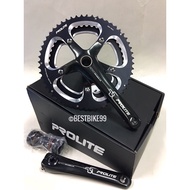 Prolite Double Chainring Hollow Crankset 56-46T included BB For Folding Bike Mini Velo Chainwheel Bicycle