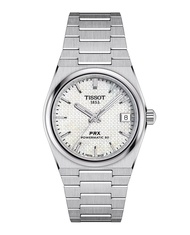 Tissot PRX 35 mm. Powermatic 80 ทิสโซต์ พีอาร์เอ็กซ์ มุกสีขาว T1372071111100 นาฬิกาผู้หญิงผู้ชาย