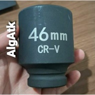 1" x 46mm 6 PT CR-V deep impact socket wrench