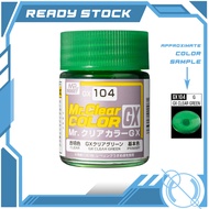 Mr Hobby GX104 - Mr Clear Color GX (18ml) - Clear Green