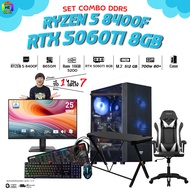 คอมโบเซ็ทจบพร้อมเล่น ซื้อ1 ได้ 7 BONMECOM2 คอมประกอบ / CPU AMD AM5 RYZEN 5 8400F/ RTX 5060TI 8GB