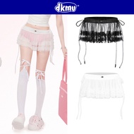 Chân váy ren ngắn DKMV màu đen trắng thắt nơ đáng yêu Ballet Layer Skirt | K21-V4