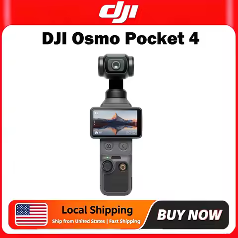 US Stock DJI Osmo Pocket 4 4K Handheld Gimbal Camera 3-Axis Stabilizer Vlog Camera AI Tracking Porta