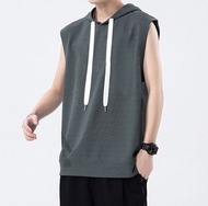 Size: M-3XL 男裝工裝休閒英倫純色百搭復古棒球褸短袖連帽衛衣外套