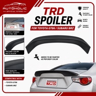 TRD Spoiler Toyota GT86 Subaru BRZ Rear Spoiler Matte Black Bodykit Aero Wing
