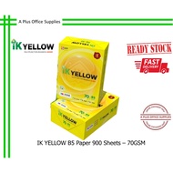 IK YELLOW B5 Paper 900 Sheets 70GSM / Kertas B5