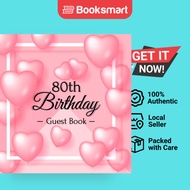 80th Birthday Guest Book - Hardback - English - 9788395823718